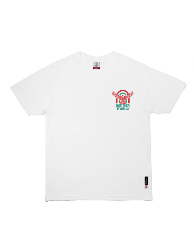 Persis T-Shirt Alap-Alap Retro - White