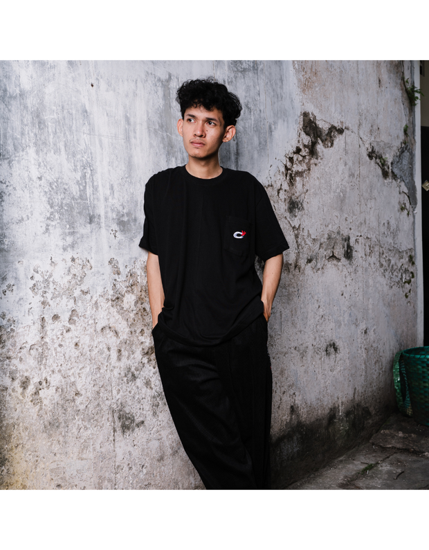 Persis X Corduology T-Shirt Pocket Season 2k25 - Hitam