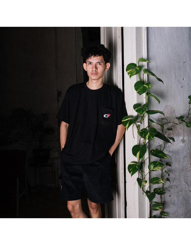 Persis X Corduology T-Shirt Pocket Season 2k25 - Hitam