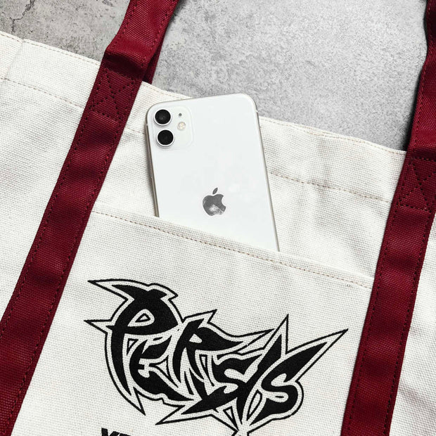 PERSIS X YESZY  TOTEBAG ONE NATION UNDER FOOTBAL - WHITE