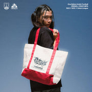 PERSIS X YESZY  TOTEBAG ONE NATION UNDER FOOTBAL - WHITE