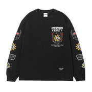 PERSIS X YESZY T-SHIRT LONGSLEEVE ONE NATION UNDER FOOTBAL - BLACK