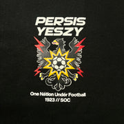 PERSIS X YESZY T-SHIRT LONGSLEEVE ONE NATION UNDER FOOTBAL - BLACK