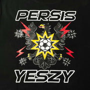 PERSIS X YESZY T-SHIRT LONGSLEEVE ONE NATION UNDER FOOTBAL - BLACK