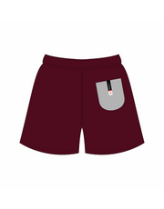 Persis Pocket Short Pants - Maroon