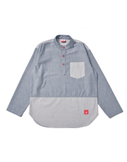 Persis Changi Two Tone Shirt Long Sleeve - Navy
