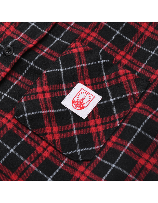 Persis Shirt Flanel Logo - Merah