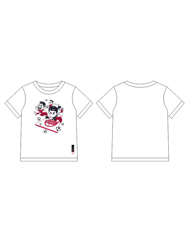 T-Shirt Kids Persis Logo Player Cartoon - Putih