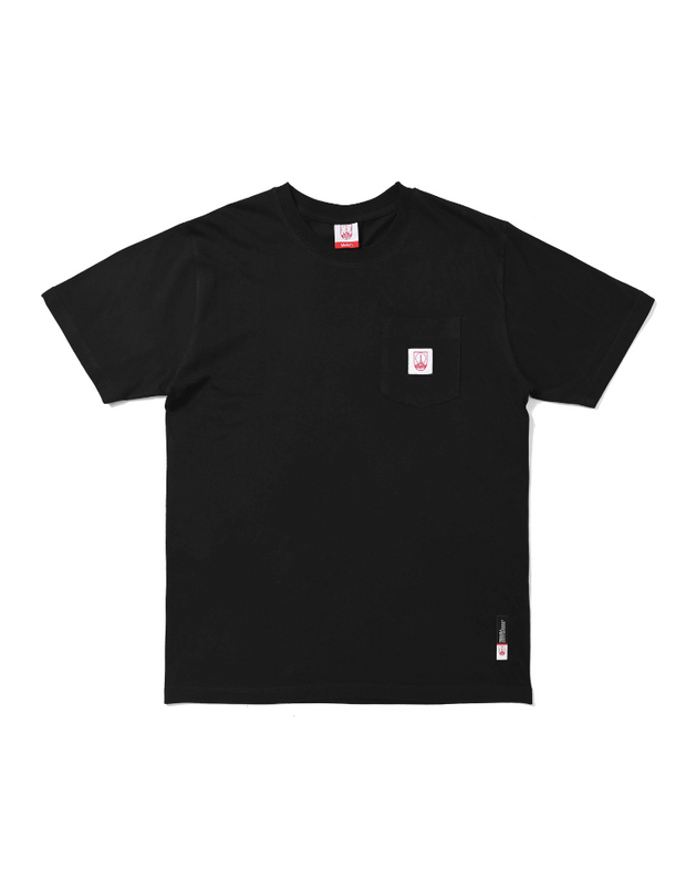 T-Shirt Persis Basic Pocket Logo - Black